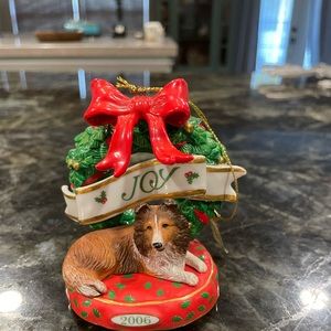 The Danbury Mint Annual Dog
Sheltie Christmas Ornament 2006